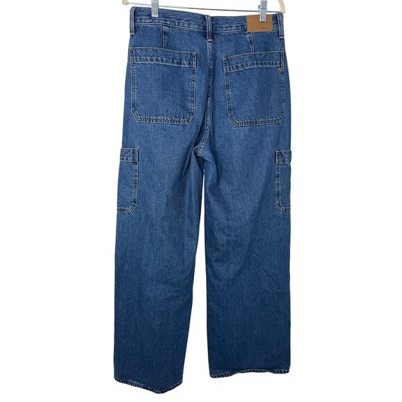 Madewell Baggy Straight Cargo Jeans Women’s 28 High Rise Utility 90s Y2K - Picture 4 of 13